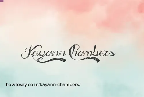 Kayann Chambers