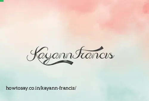 Kayann Francis