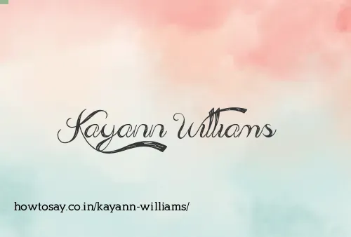 Kayann Williams
