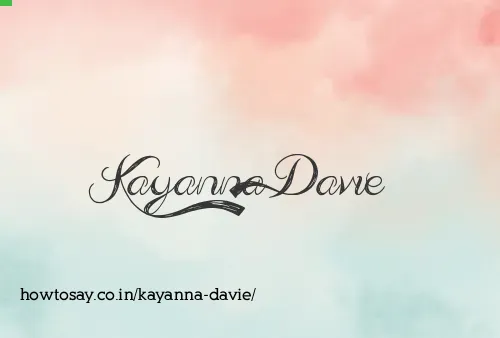 Kayanna Davie