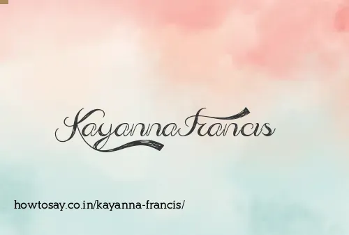 Kayanna Francis