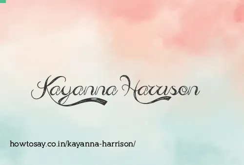 Kayanna Harrison