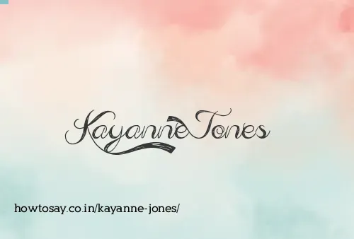 Kayanne Jones