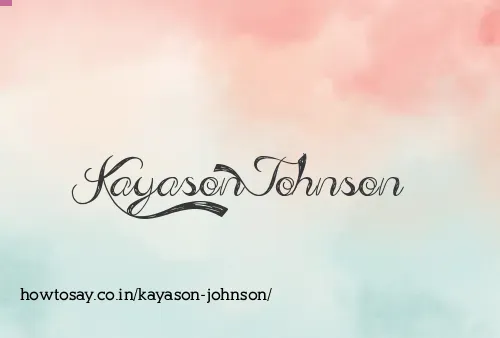 Kayason Johnson