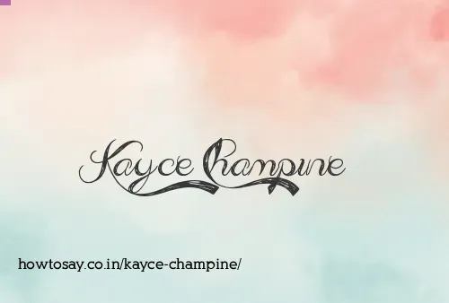 Kayce Champine