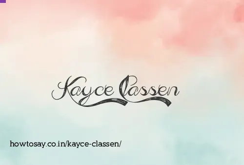 Kayce Classen