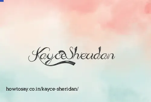 Kayce Sheridan