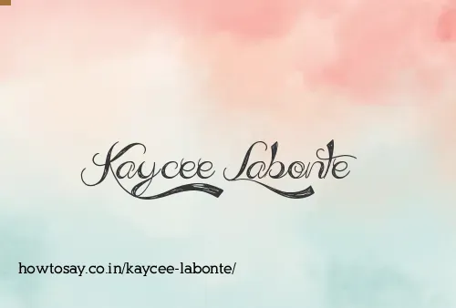 Kaycee Labonte