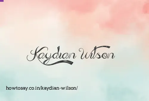 Kaydian Wilson