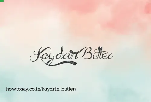 Kaydrin Butler