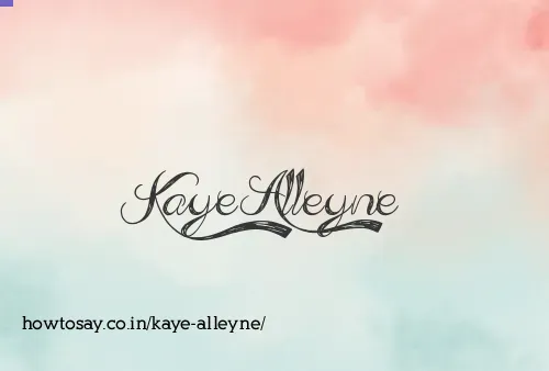 Kaye Alleyne