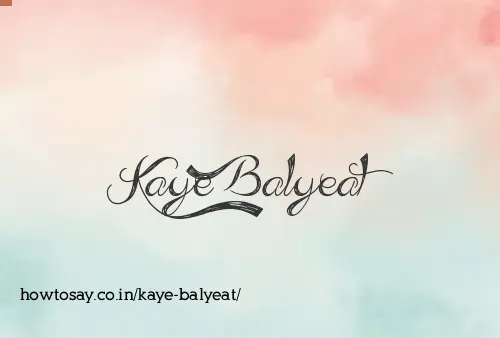 Kaye Balyeat