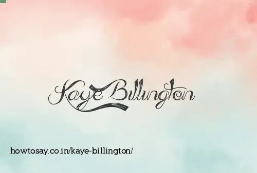 Kaye Billington