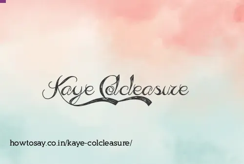 Kaye Colcleasure