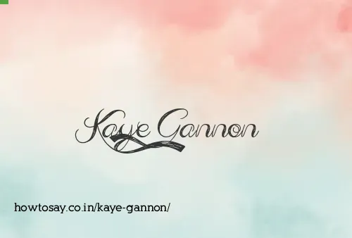 Kaye Gannon