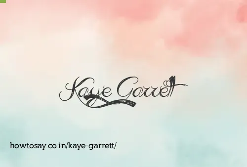Kaye Garrett