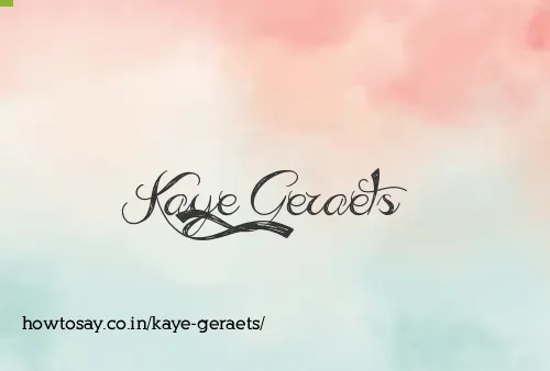 Kaye Geraets