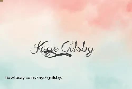 Kaye Gulsby