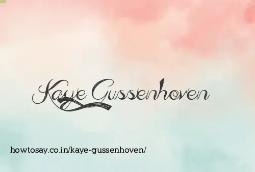 Kaye Gussenhoven