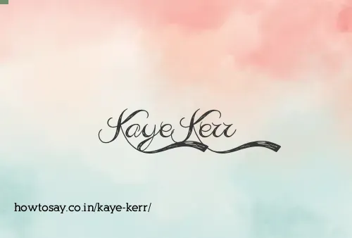 Kaye Kerr