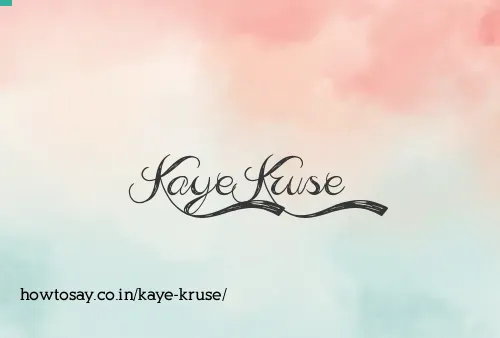 Kaye Kruse