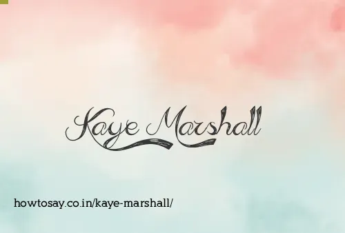 Kaye Marshall
