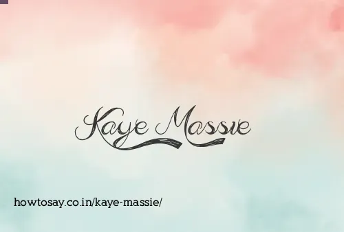 Kaye Massie