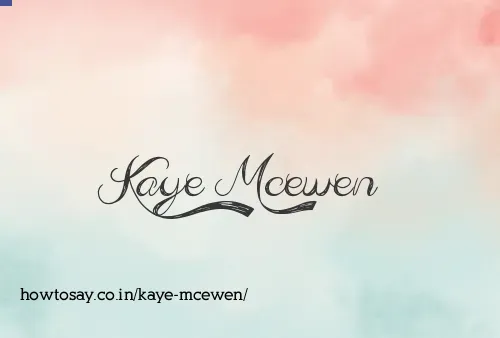 Kaye Mcewen