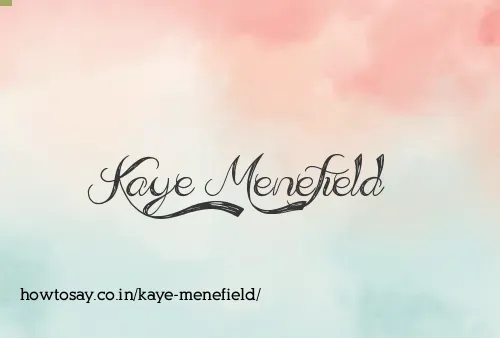 Kaye Menefield