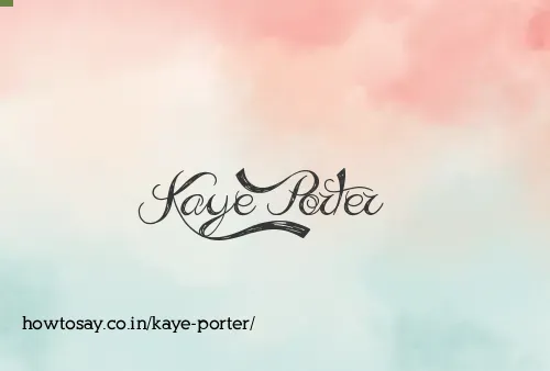 Kaye Porter
