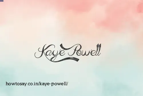 Kaye Powell