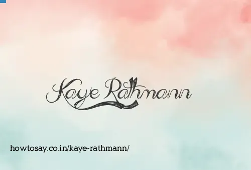Kaye Rathmann