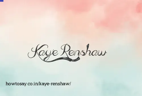 Kaye Renshaw