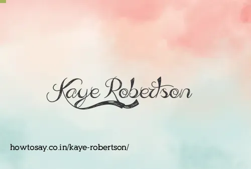 Kaye Robertson