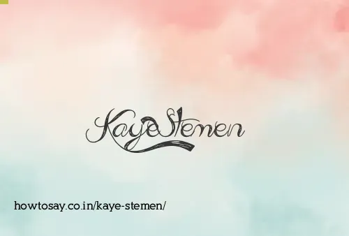 Kaye Stemen