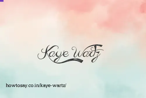 Kaye Wartz
