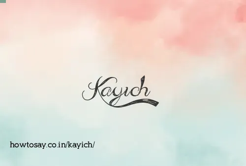 Kayich