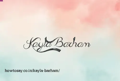 Kayla Barham
