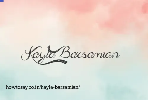 Kayla Barsamian