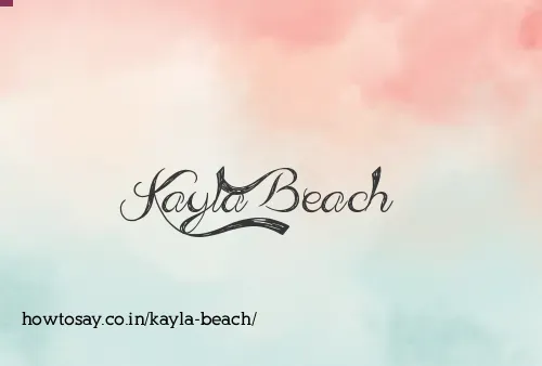 Kayla Beach