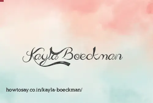 Kayla Boeckman