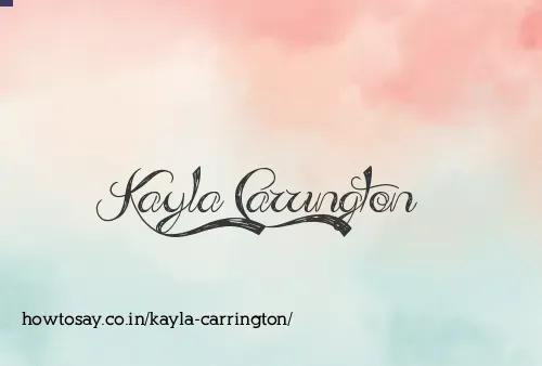 Kayla Carrington