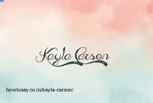 Kayla Carson