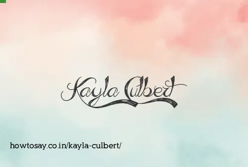 Kayla Culbert