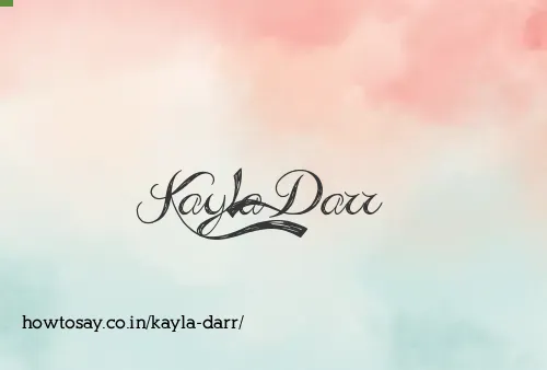 Kayla Darr