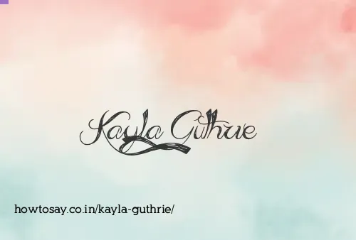 Kayla Guthrie