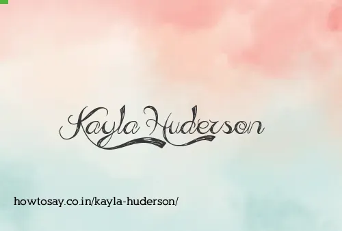 Kayla Huderson