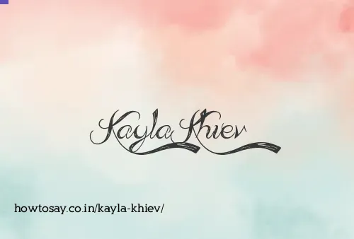 Kayla Khiev