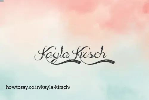 Kayla Kirsch