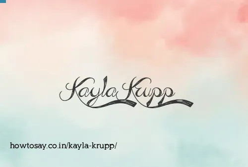 Kayla Krupp